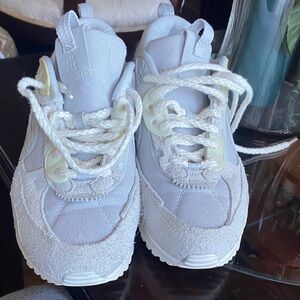 Nike Kids White and Cream Sneakers
